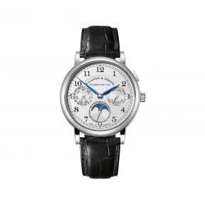 朗格/A.Lange&sohne 1815 ANNUAL CALENDAR系列 40MM 18K白金表背: 蓝宝石水晶玻璃 手动机械机芯 男表 238.026 E